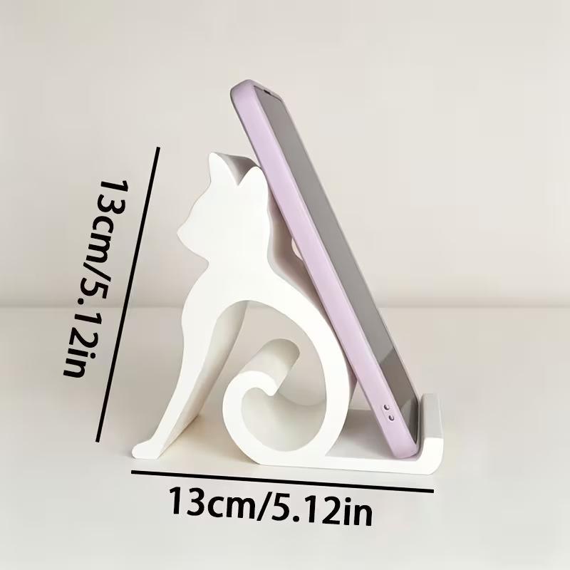 Event Support - ～1個入り 3Dプリントの可愛らしい子猫と犬のデザインのスマホスタンド。すべてのスマートフォンやタブレットに対応。ベッド、オフィス、車内での使用に最適。デスクトップの装飾にも。
