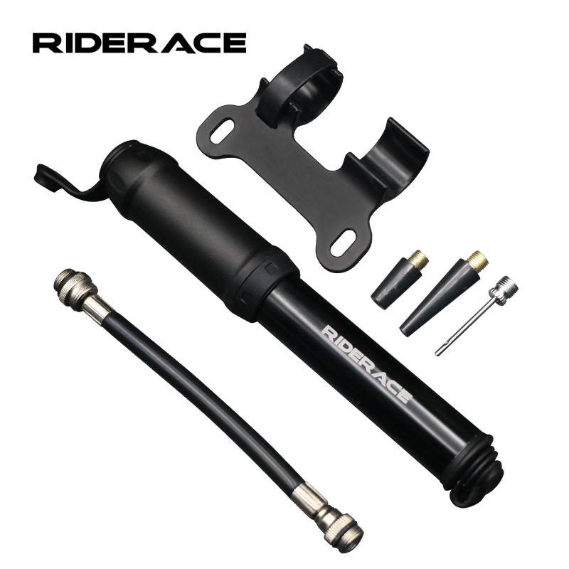 Balloon Pump Hand - 携帯用自転車ポンプ（ホース、ボールニードル付き）マウンテンロードバイク用ハンドエアポンプタイヤインフレーター（シュレーダー/プレスタバルブ対応）MTBアクセサリー