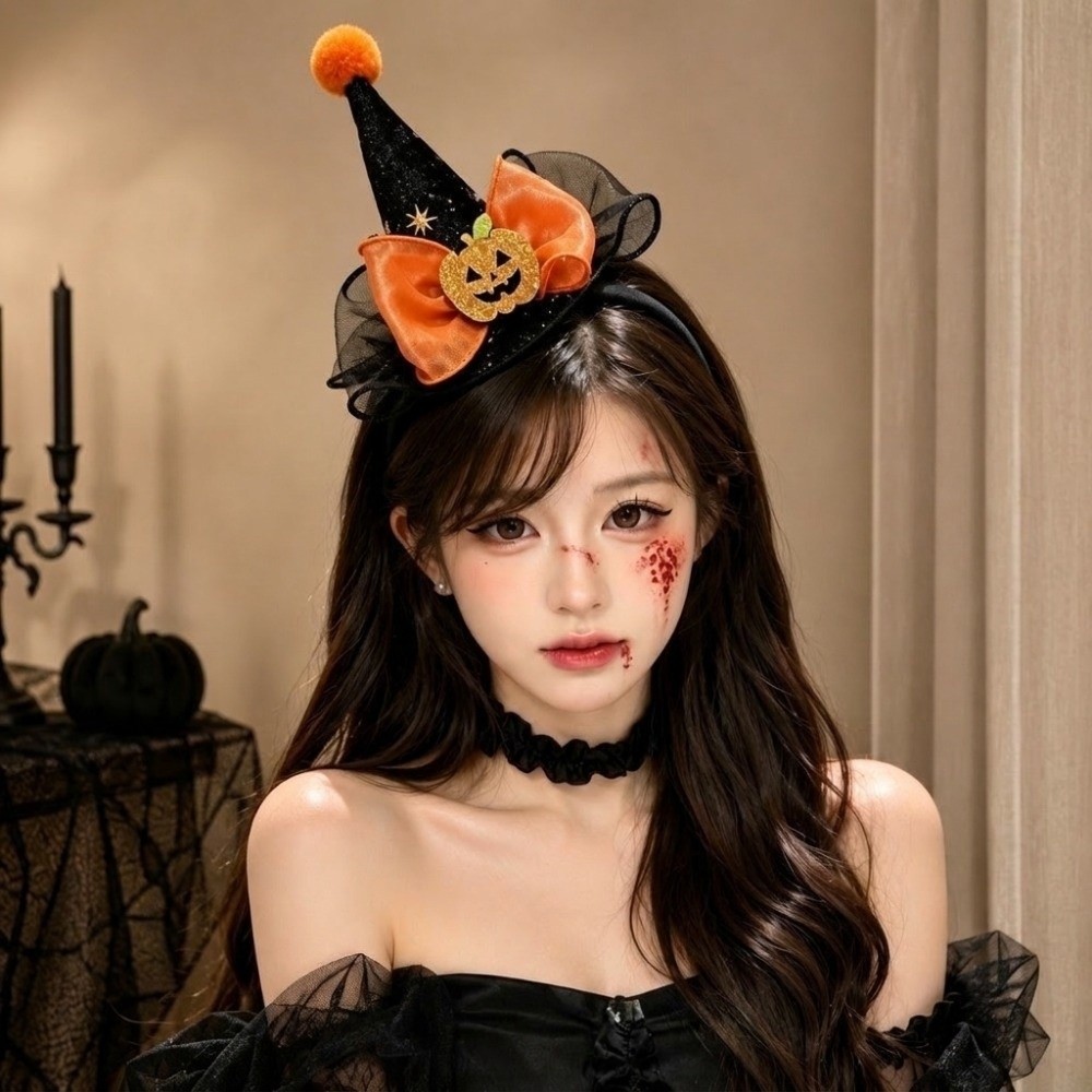 斬新なデザインのハロウィーンヘッドバンド。かぼちゃや幽霊のモ - Party Hat Cone のレビューと価格