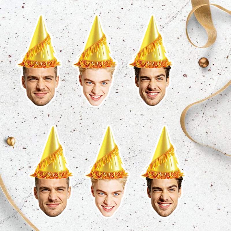 20個入り/30個入り、お好みの写真を入れられる、金色の円錐 - Party Hat Cone のレビューと価格