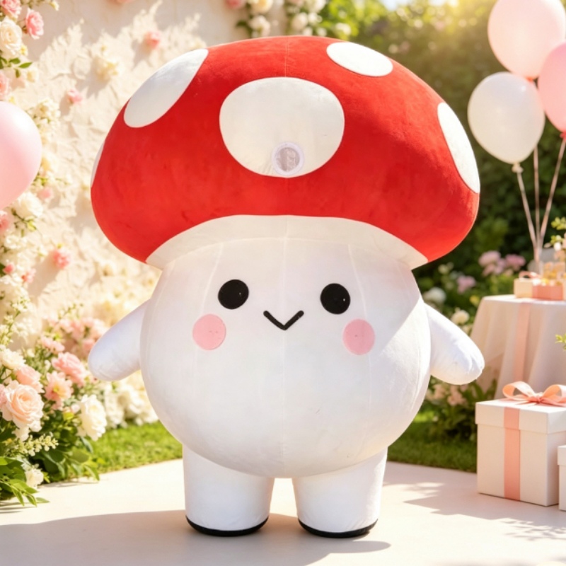 空気で膨らませるキノコの着ぐるみ。大人用。クリスマスパーティ - Event & Party Supply Photos のレビューと価格