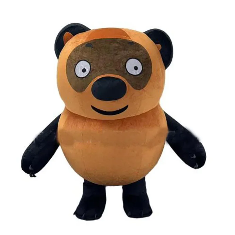 茶色と黒色のクマの着ぐるみ。大人用、全身を覆う、ふわふわ素材 - Event & Party Supply Photos のレビューと価格