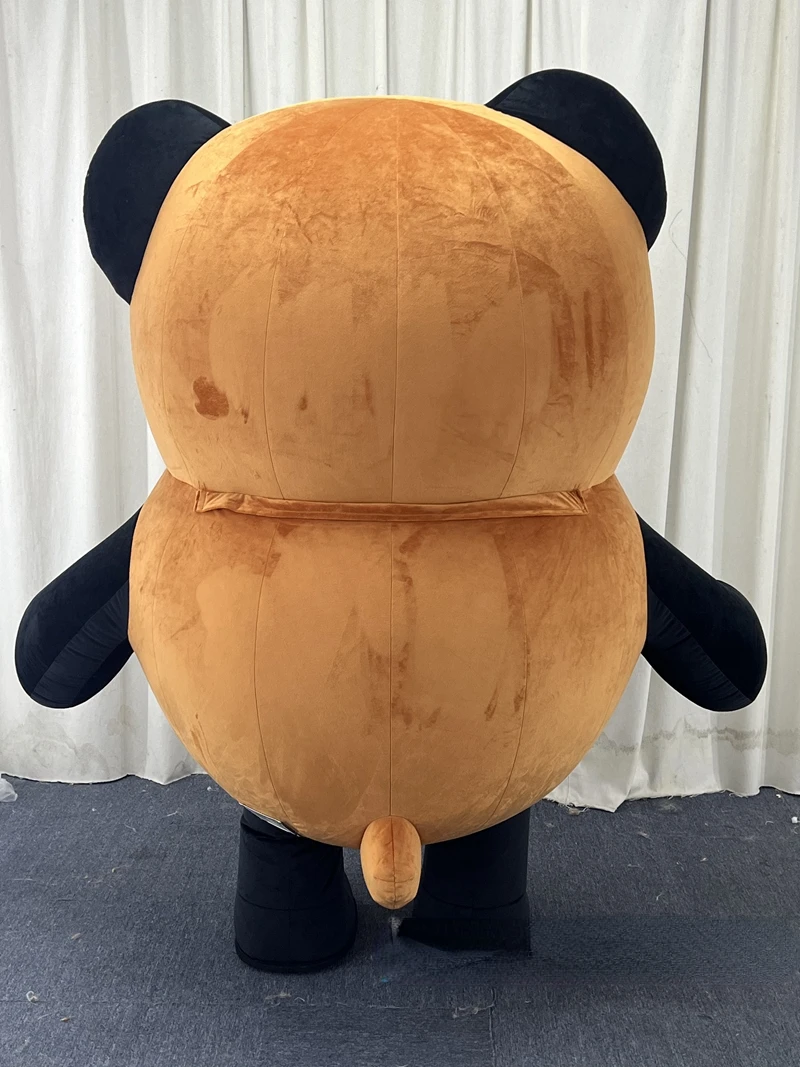茶色と黒色のクマの着ぐるみ。大人用、全身を覆う、ふわふわ素材 - Event & Party Supply Photos のレビューと価格