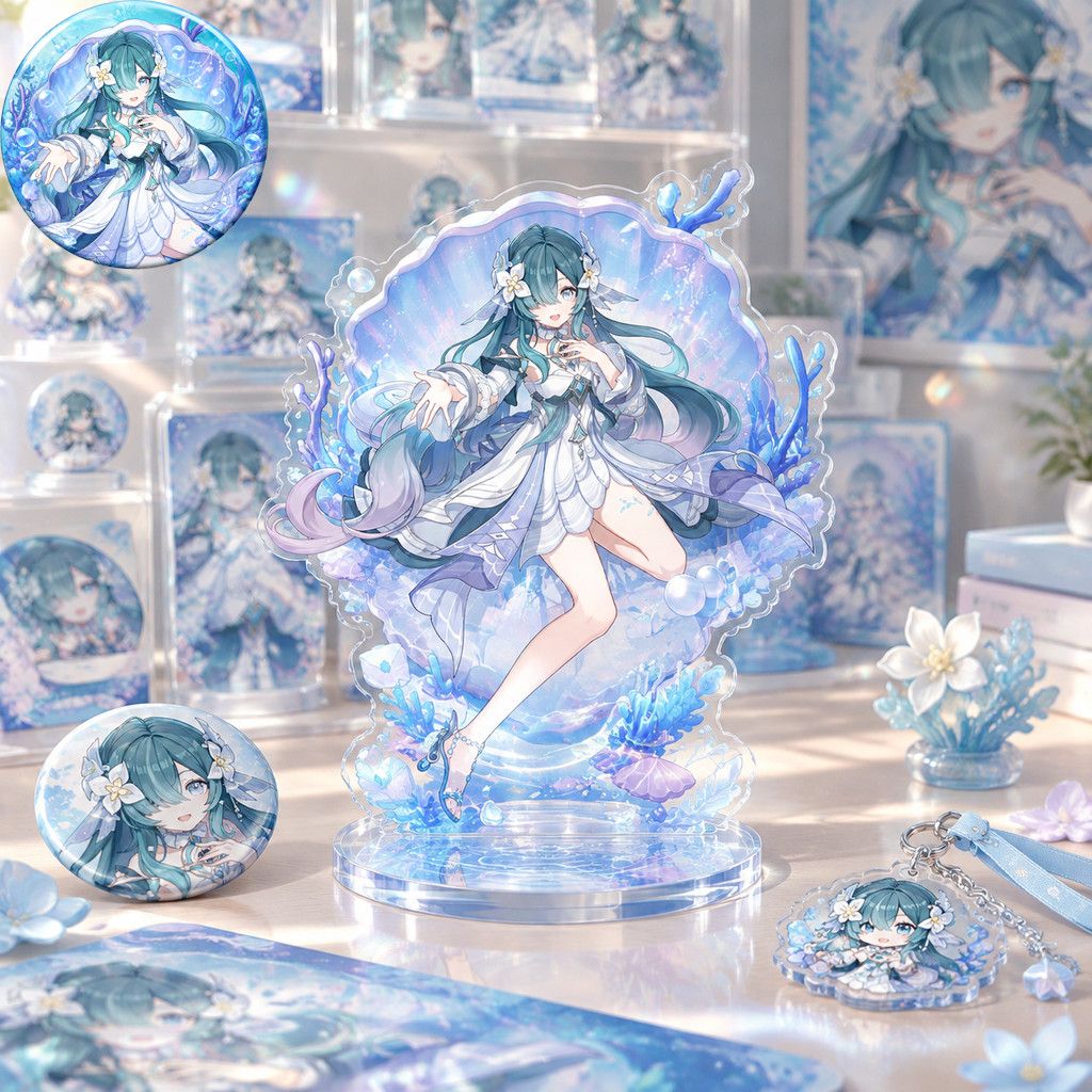 アニメキャラクター「原神」のヴォディャニツァのブローチ、アク - Supply Event のレビューと価格