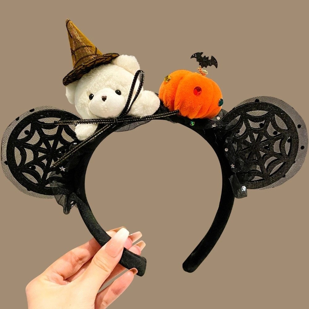 面白い蜘蛛のハロウィーンヘッドバンド、かぼちゃのリボン、ハロ - Party Hat Cone のレビューと価格