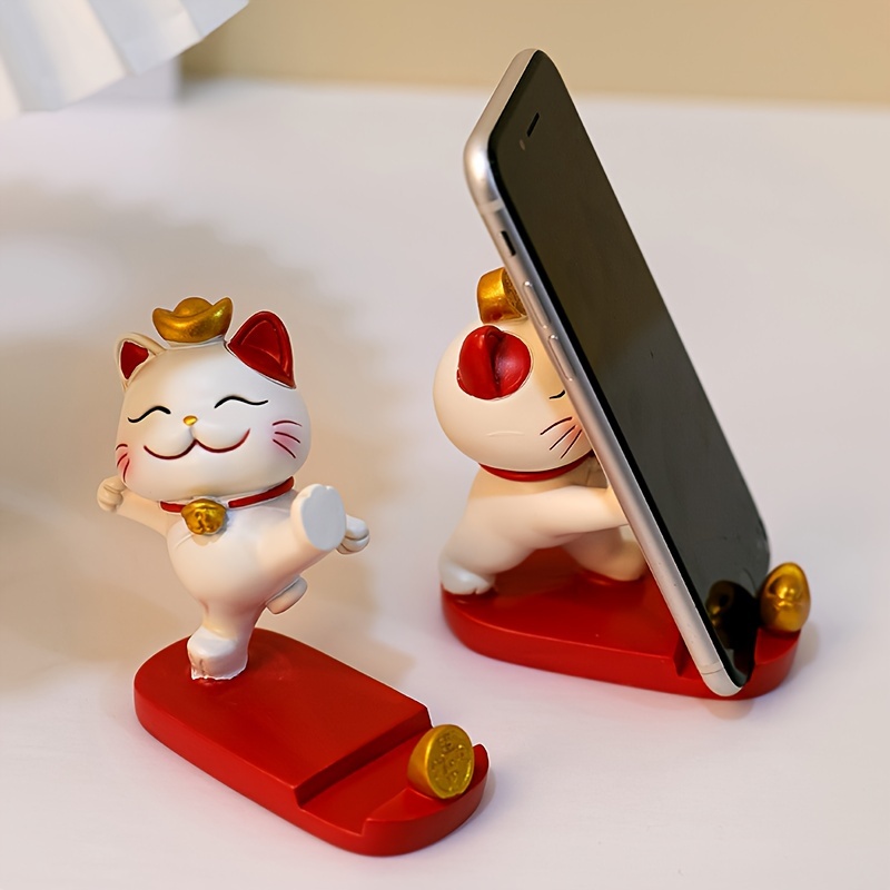 招き猫オフィスキュートキャットスタンド携帯電話タブレットホル - Event Support のレビューと価格